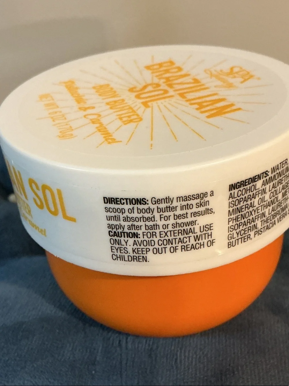 Brazilian Sol Pistachio & Caramel Body Butter 6 oz NEW Spa Luxury
